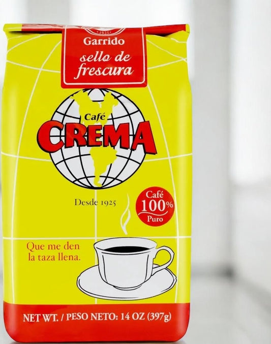 Café Crema Ground Coffee From Puerto Rico 14oz
